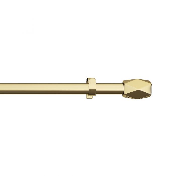 Extendable Curtain Pole Tetra Gold 16 -19mm